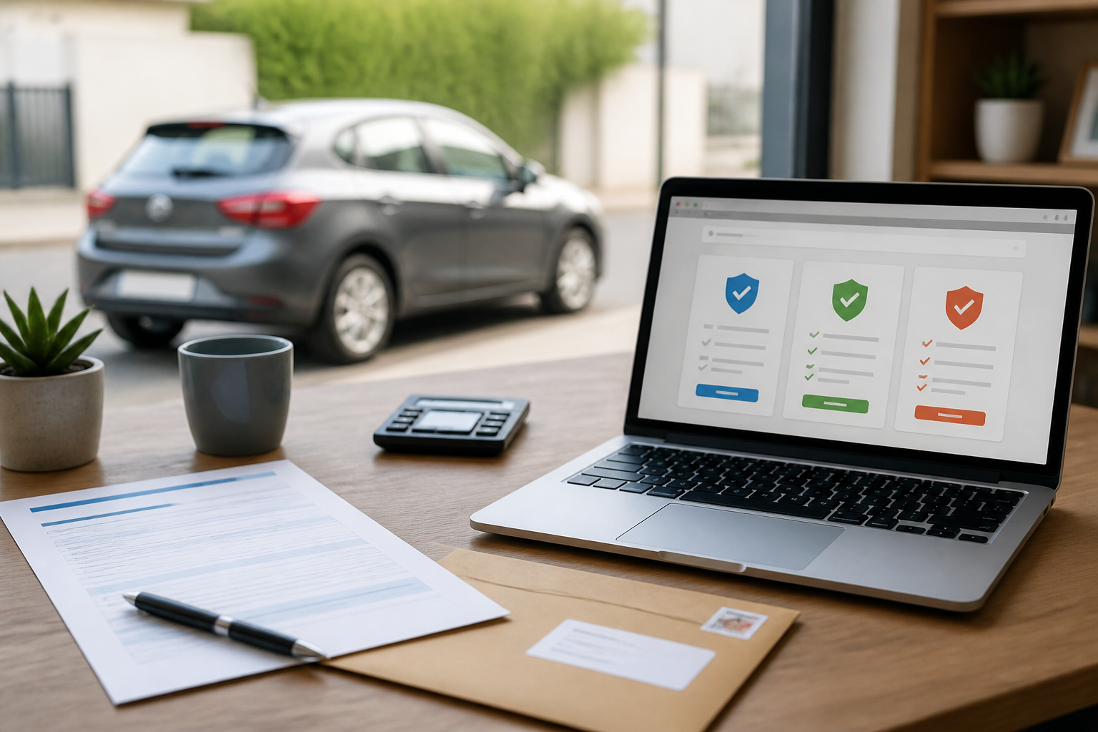Lettre recommandée pour résiliation d'assurance auto et comparateur en ligne