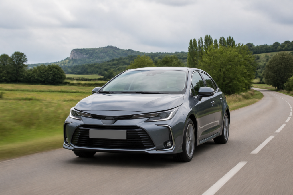 Toyota Corolla sur route française