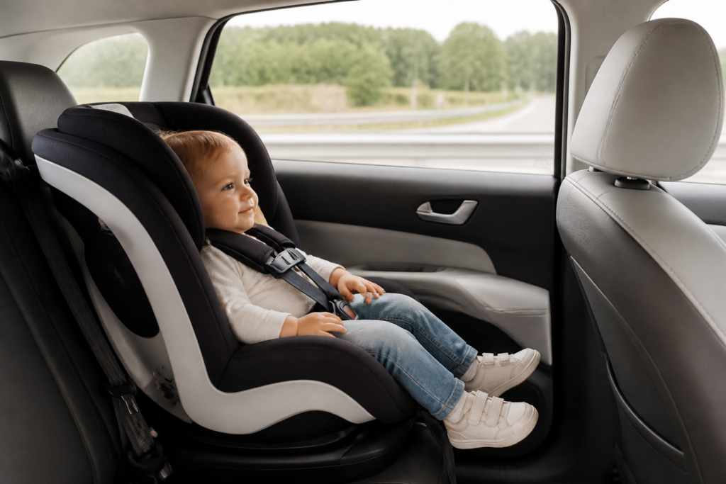 Siège auto i-Size installé dans une voiture