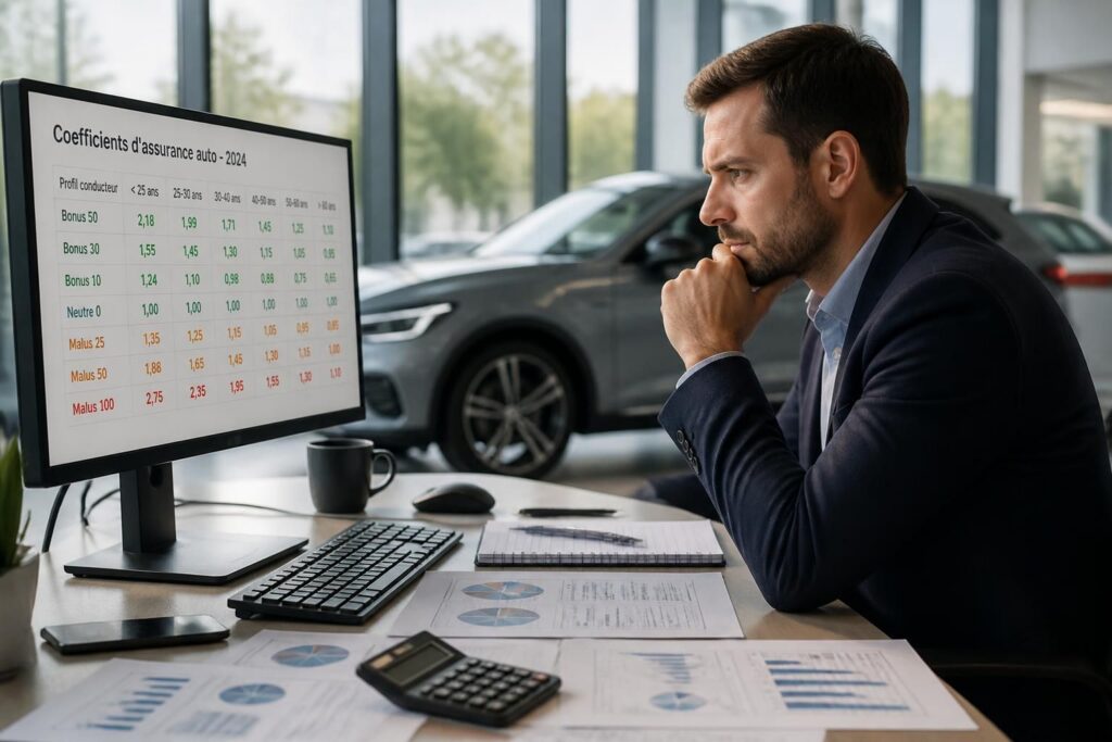 découvrez comment le tableau des coefficients d'assurance auto influence le calcul de votre prime et apprenez à mieux gérer votre contrat d'assurance automobile.