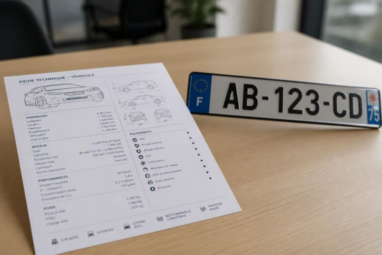 découvrez comment lire et comprendre une fiche technique voiture plaque avec notre guide complet. toutes les informations essentielles expliquées clairement pour bien maîtriser votre véhicule.