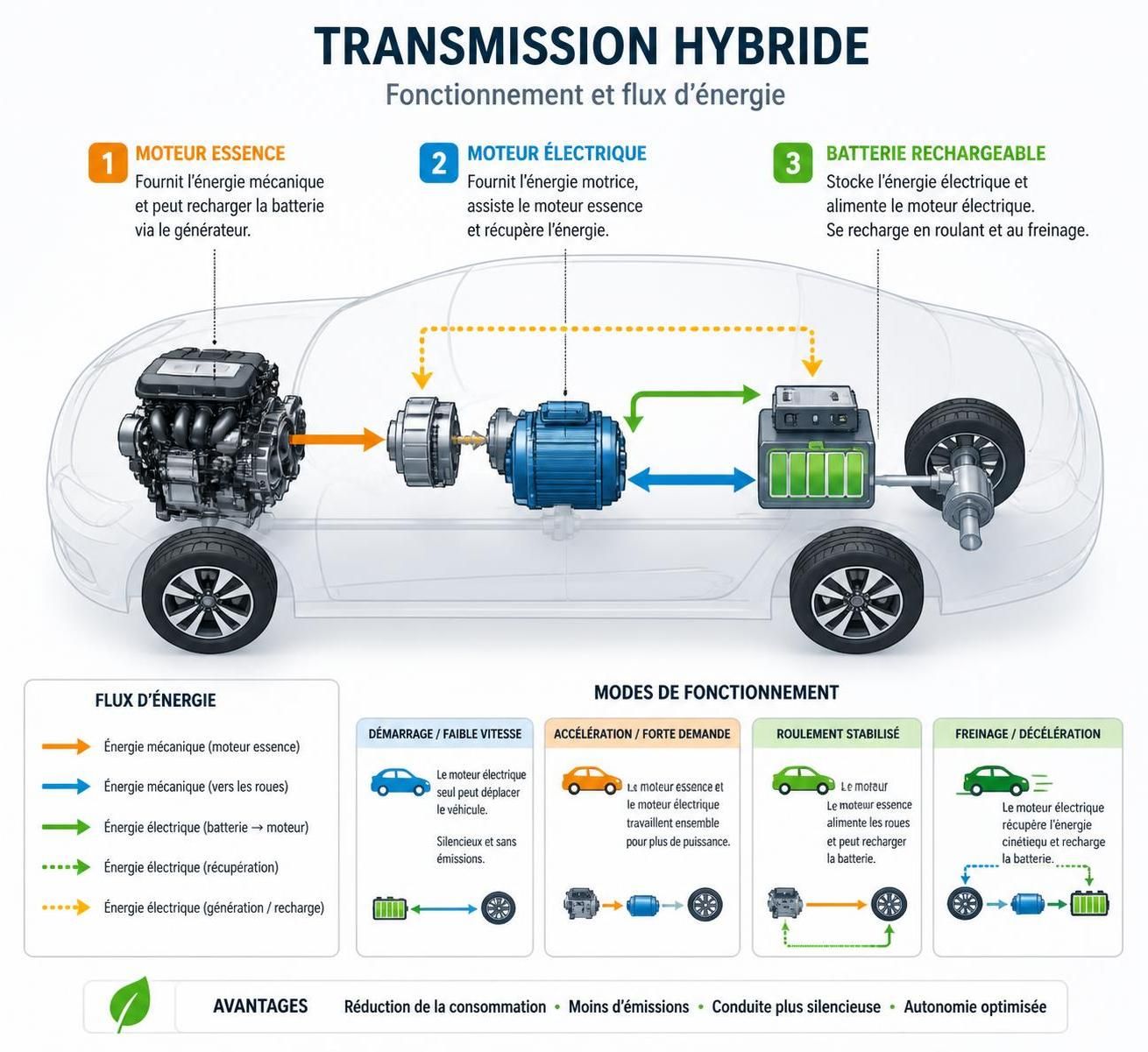 découvrez un schéma clair de la voiture hybride et comprenez son fonctionnement étape par étape pour mieux appréhender cette technologie écologique.