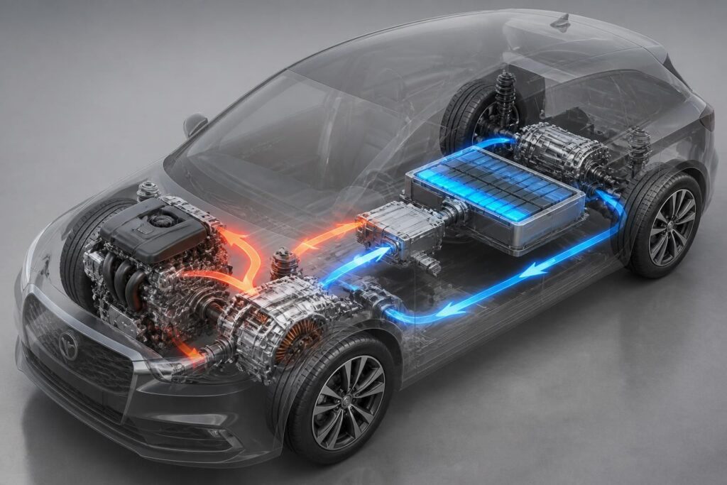 découvrez le schéma détaillé d'une voiture hybride et comprenez son fonctionnement pas à pas pour mieux saisir les avantages de cette technologie écologique.