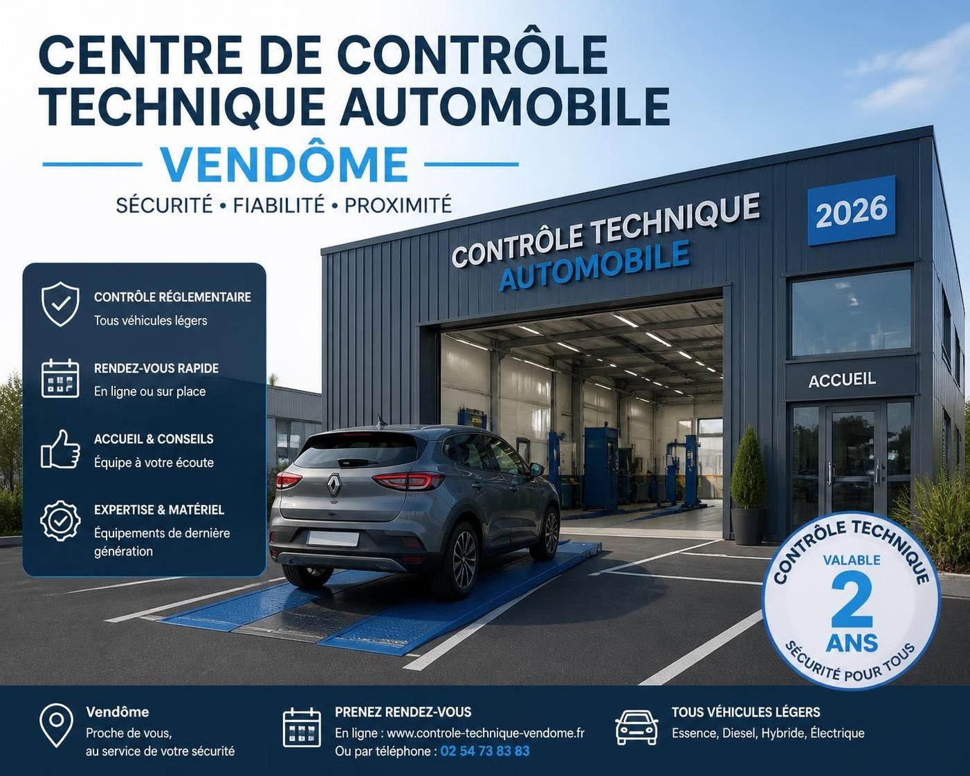 découvrez tout ce que vous devez savoir sur le contrôle technique à vendôme en 2026 : procédures, nouveautés, conseils et échéances pour préparer votre véhicule.