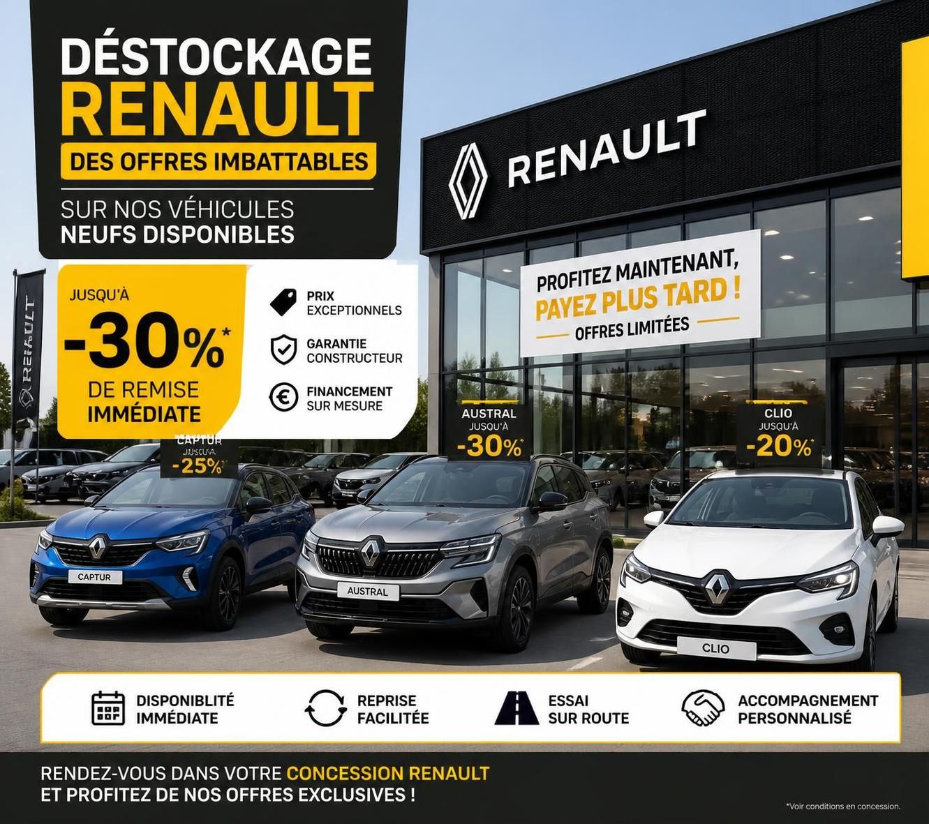 découvrez où trouver un déstockage de voitures neuves renault en 2026 pour profiter des meilleures offres et prix avantageux sur une large sélection de modèles.