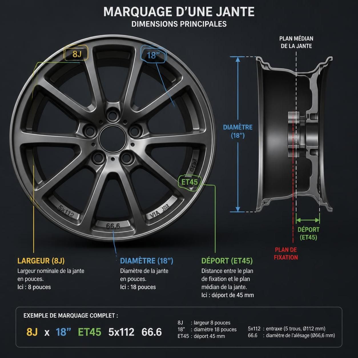 découvrez comment choisir la bonne taille de jantes pour votre voiture grâce à notre tableau de correspondance précis et facile à utiliser.