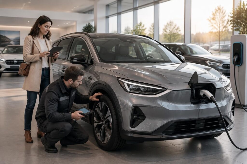découvrez comment choisir une voiture électrique d’occasion en 2026 : autonomie, état de la batterie, prix, aides et points à vérifier avant l’achat.